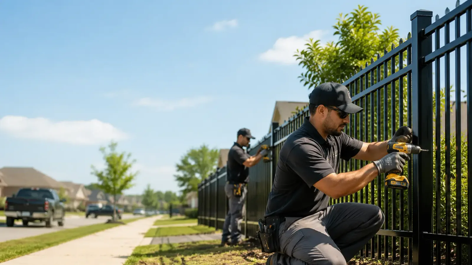 Metal Fence Installation in Danciger, TX